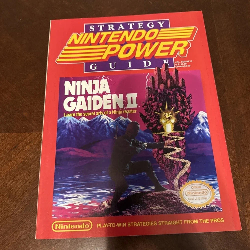 Nintendo Power Strategy Guide vol. SG2/NP15 Ninja Gaiden II‎ W/ Poster